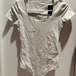 Abercrombie & Fitch Light Gray Bodysuit